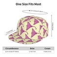 thumbnail image 2 of Adjustable Baseball Cap, Pink Stingray fish yellow Flat Bill Trucker Flat Brim Hats Dad Hat for Men Women - Snapback Hat Adjustable Size, 2 of 7