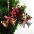 thumbnail image 3 of Christmas Bell With Bow Hanging Ornament Bauble Pendants Home Xmas Tree Decor, 3 of 9