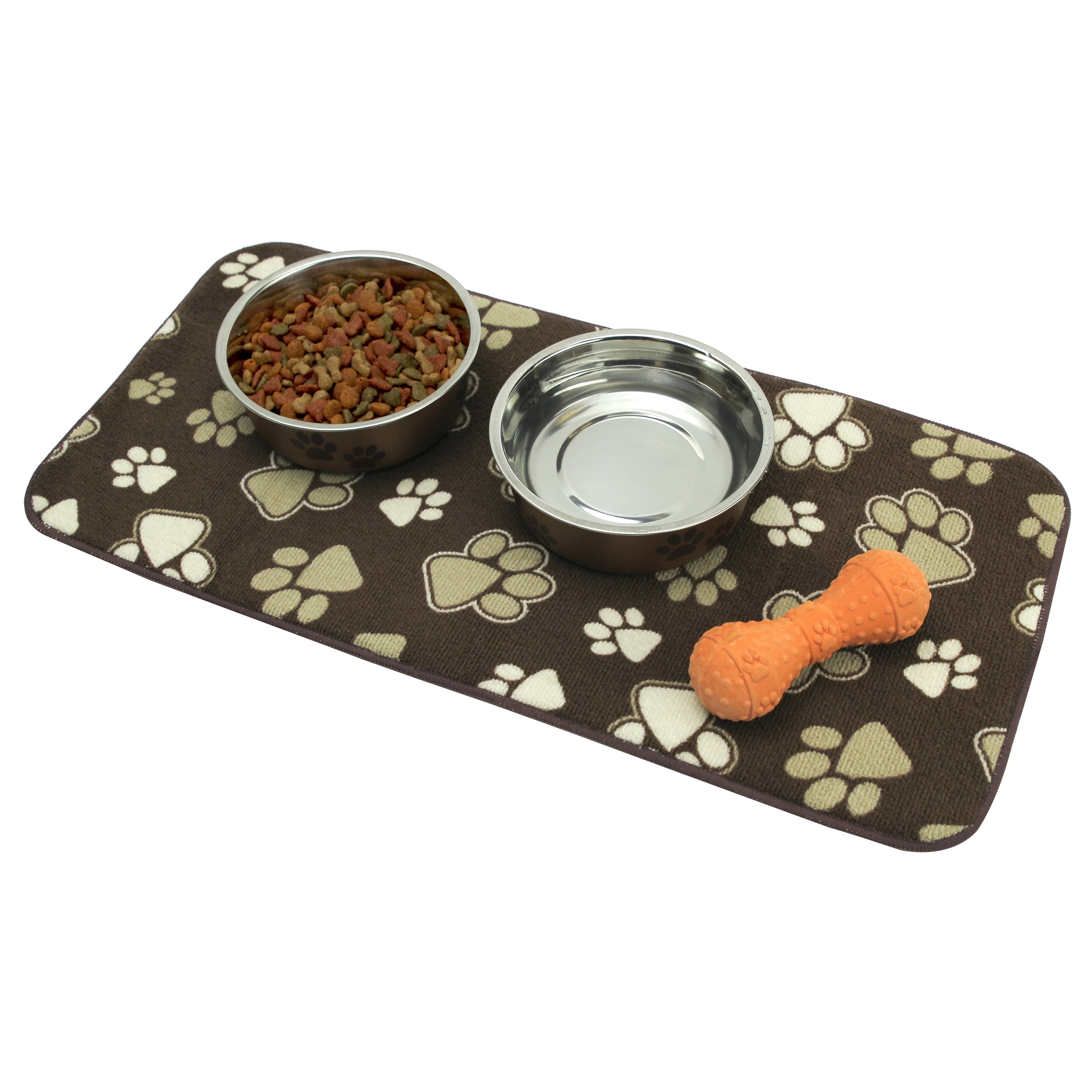  Kitchen Basics Microfiber Pet Bowl Feeding Mat, Anti-Skid and  Absorbent, 10 Inch x 20 Inch : Pet Supplies
