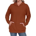 thumbnail image 4 of TARAINYA Women Oversized Crewneck Hoodies Long Sleeve Pullover Sweatshirt with Pockets, 4 of 9