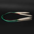 thumbnail image 1 of Double Annular , 18pcs Multicolor Plastic Pipe Bleached Various Sizes Double Pointed Bamboo Annular Knitting Sweater Needle, 1 of 8