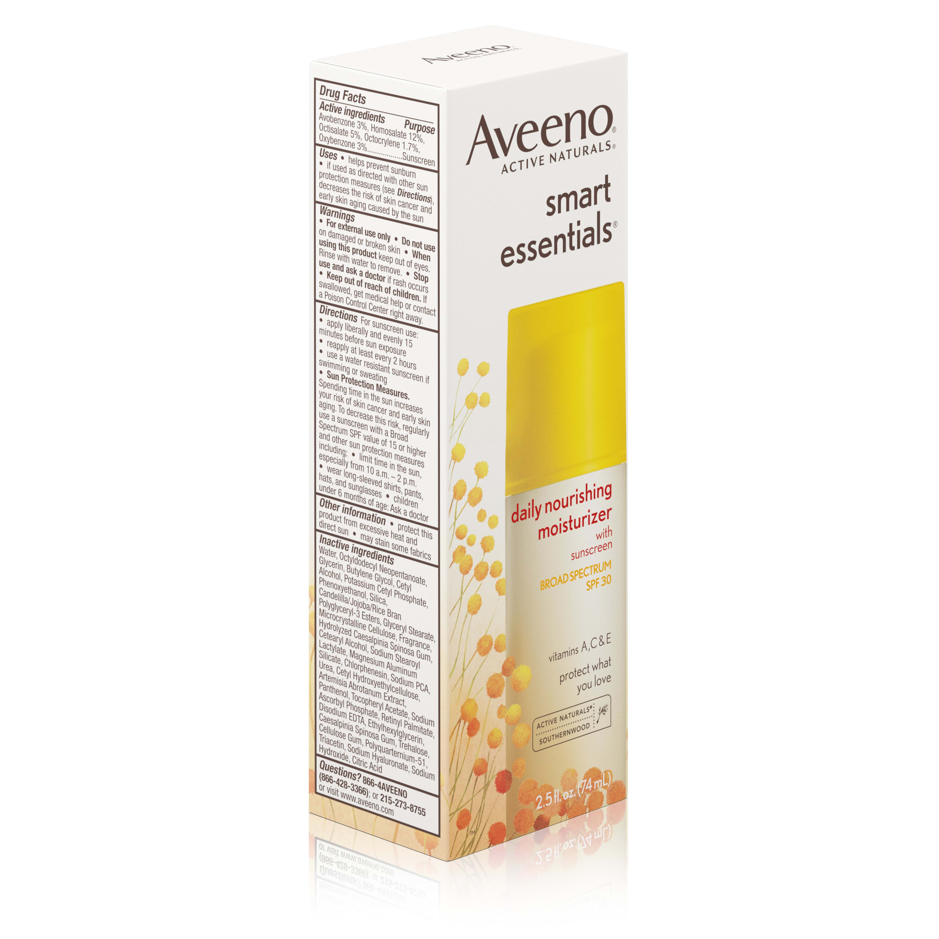 Aveeno Smart Essentials Daily Nourishing Moisturizer Oil Free With Broad Spectrum Spf 30, 2.5 oz - image 4 of 9