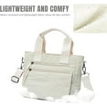thumbnail image 5 of Small Nylon Tote Bag for Women Lightweight Crossbody Tote Handbag with Long Strap for Daily, Work, College & Travel, 5 of 5