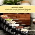 thumbnail image 2 of Measuring Cups Set of 7,Stackable,304 Premium Stainless Steel,Kitchen Gadgets for Measure Liquid and Dry Ingredients,Cooking & Baking, 2 of 8