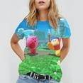 thumbnail image 4 of Kirby Unisex Short Sleeve T Shirt Daily Novelty 3D Printed T-Shirts Soft Comfortable Tee Shirt Top For Men And Women, 4 of 7