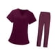 thumbnail image 3 of Conjunto de uniforme médico para mujer, uniforme de trabajo, ropa de trabajo de enfermería roja, top y pantalón, kit médico Talla S, 3 of 9