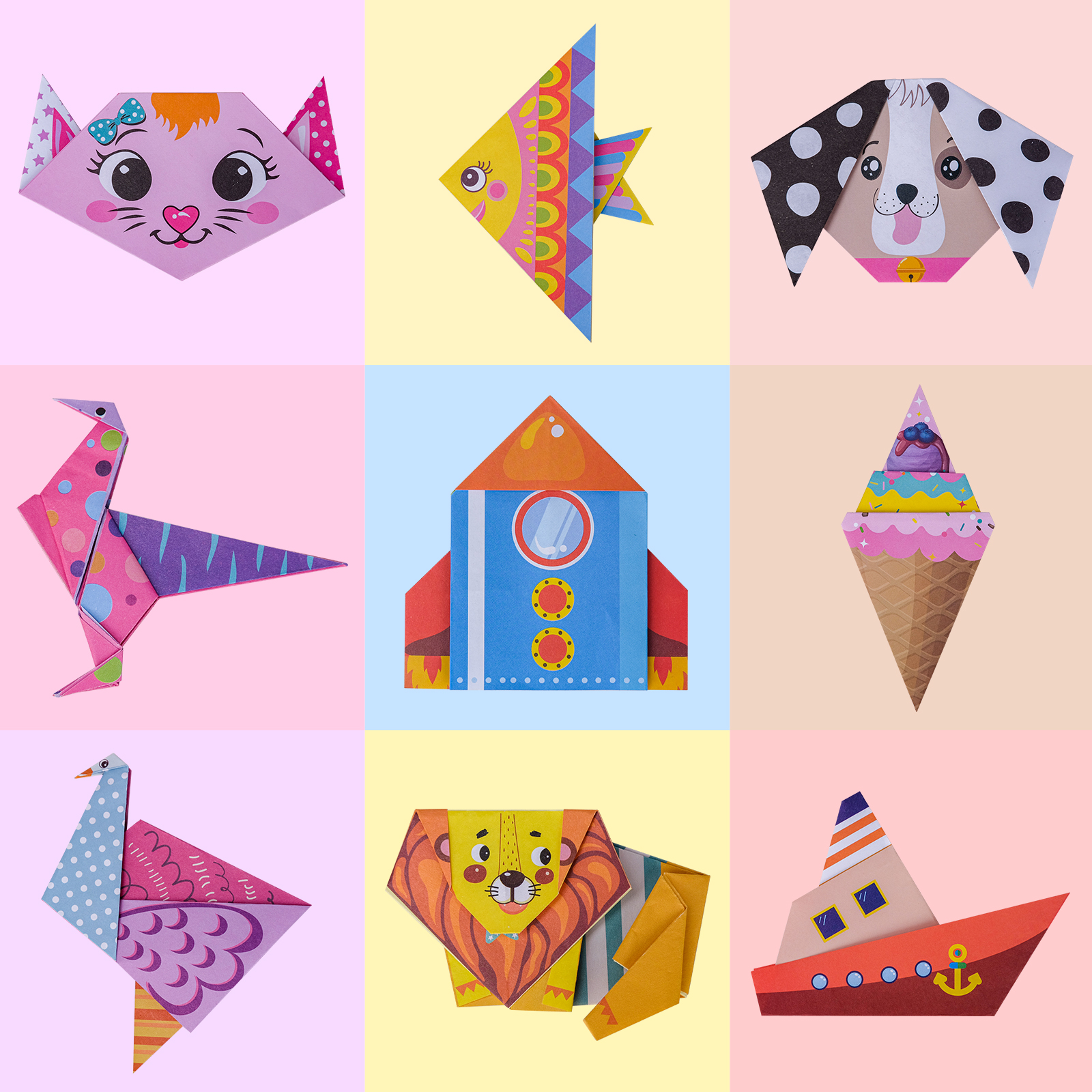 SUNNYPIG 7 8 9 10 11 12 Year Old Girl Boy Gifts Origami Craft Kits for Kids Age 6-12, Arts and Crafts for Kids Teenage Gifts, Origami Paper Presents for 8 9 10 11 12 Year Old Girls Boys Beginner - image 5 of 7