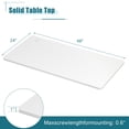 thumbnail image 4 of Giantex Universal Table Top, Solid One-piece Wooden Desktop  w/Cable Holes Office Relevance Tabletop Easy Assembly, 4 of 8