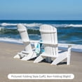 thumbnail image 4 of Amish-Made Recycled Poly Folding Adirondack Chair with Arms (Burgundy), 4 of 6