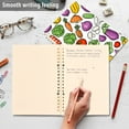 thumbnail image 4 of FORMRS 1-Subject Spiral Notebook 8" x 5" College Ruled 60 Refillable Sheet A5 Hard Cover, 2 Pack, Vegetables Pattern, 4 of 7