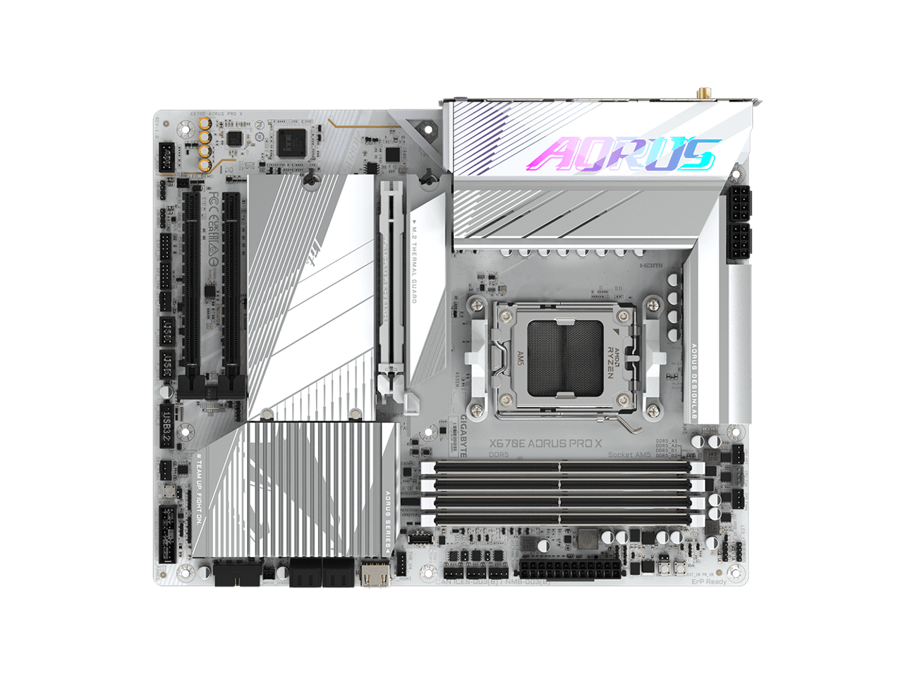 GIGABYTE X670E AORUS PRO X ATX AM5 Ryzen 7000/8000/9000 Motherboard, X670E AORUS PRO X