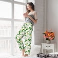 thumbnail image 4 of Uemuo Tulips Flowers Pattern Women's Wide Leg Palazzo Lounge Pants with Pockets Light Weight Loose Comfy Casual Pajama Pants-Small, 4 of 9
