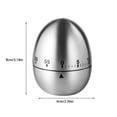 thumbnail image 3 of Guardoinrt Kitchen Timer Steel Egg Timing Tools Metal Manual Alarm Clock Sports 1Set, 3 of 6