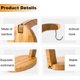 thumbnail image 4 of Percha de árbol de plátano con gancho soporte de uva, soporte de plátano, utensilios de madera de bambú, estante de almacenamiento de frutas compatible con la cocina o la barra de hogar Afortunado Sencillez, 4 of 5