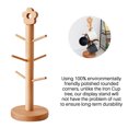 thumbnail image 3 of Soporte Estable Para Tazas, Soporte Para Tazas, Estante De Almacenamiento De Madera Para Tazas, Organizador De Tazas Para Tazas Autoensamblado, Estante Para Sostener 6 Tazas Methold HA014855-00, 3 of 6