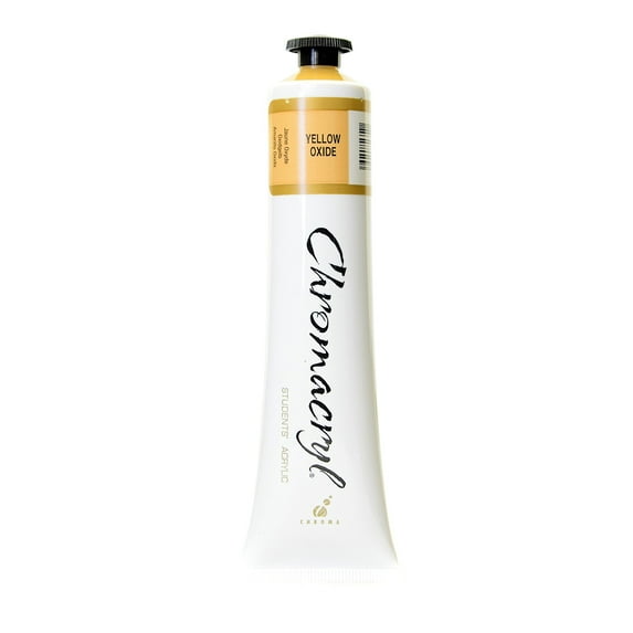 Chromacryl Students' Acrylic Paints yellow oxide, 75 ml (pack of 5)