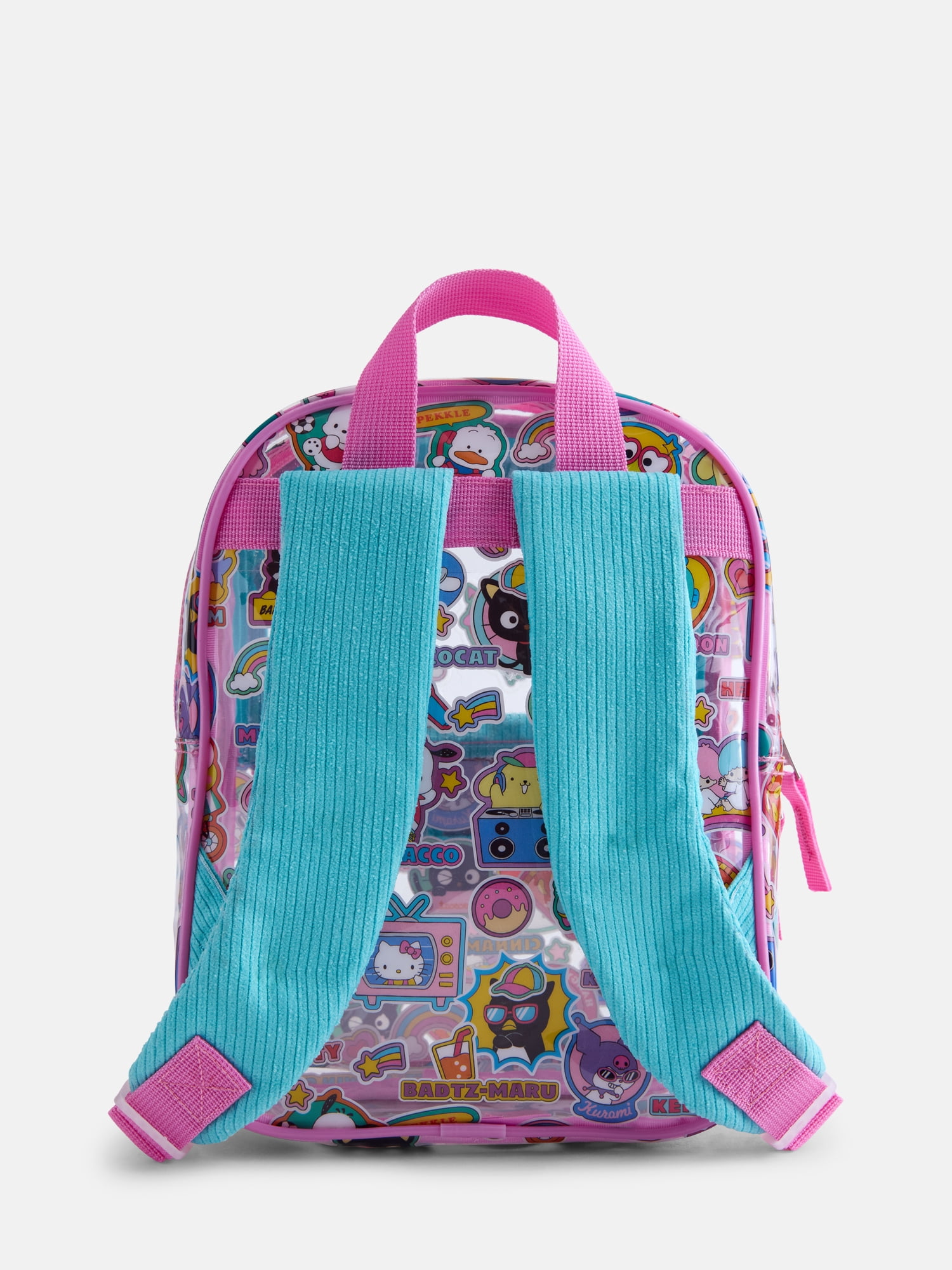 Hello Kitty and Friends Girls 10" Mini Clear Backpack, Teal