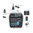thumbnail image 4 of 8 6 4 Channel Professional Portable Mixer Sound Mixing Console Computer Input 48v Power Number Live Broadcast A4 A6 A8 New, 4 of 7