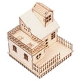 thumbnail image 2 of Villa OrnamentInnovative House Ornament Wood Wood Villa Model House Model Rugged and Tough, 2 of 5