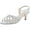 Silver, variant on Benjamin Walk Womens Amara Faux Leather Ankle Strap Kitten Heels