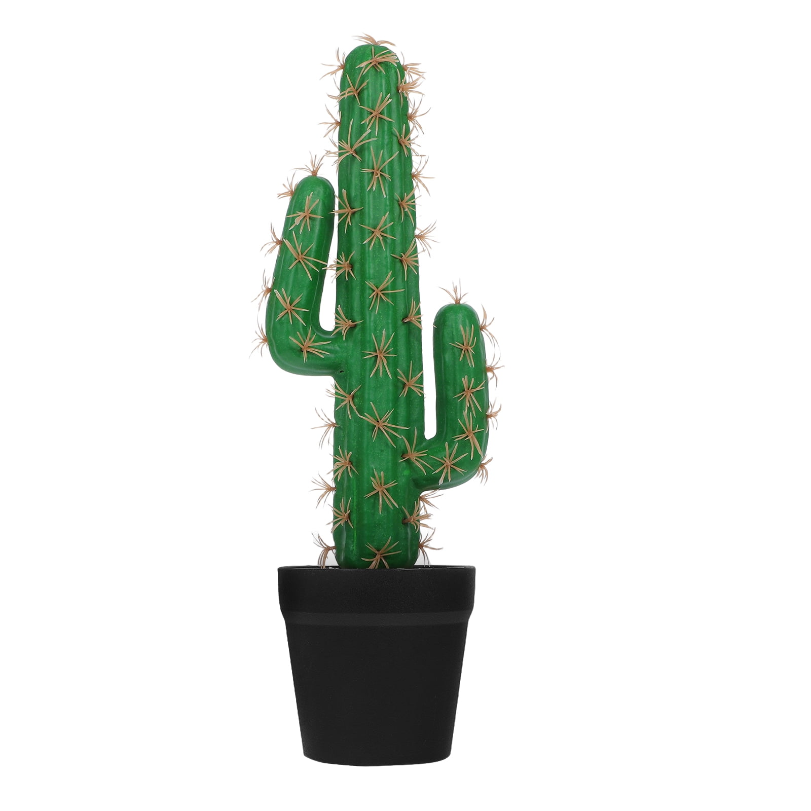 QIDITONG Artificial Cactus Faux Plant Desert Cacti Fake Cactus Potted Plant With Planter Greenery Display Ornament For Outdoor Garden Home Office Indoor Decoration