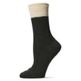 thumbnail image 2 of Legmogue Women's Diamond Bits Soft-Fit Two-Tone Crew Sock - Womens - Female, One Size, Tan, 2 of 7