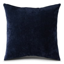 Greendale Home Fashions 20 in x 20 in Modern Royal Blue Polyester Velvet Throw Pillow with Removable Cover