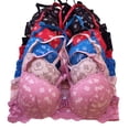 thumbnail image 1 of Iheyi 6 pcs Open Front Lace Addiction Raceback Front Closure Bra (36C), 1 of 3