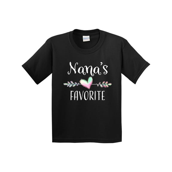 Inktastic Nana's Favorite Heart Grandchild Youth T-Shirt