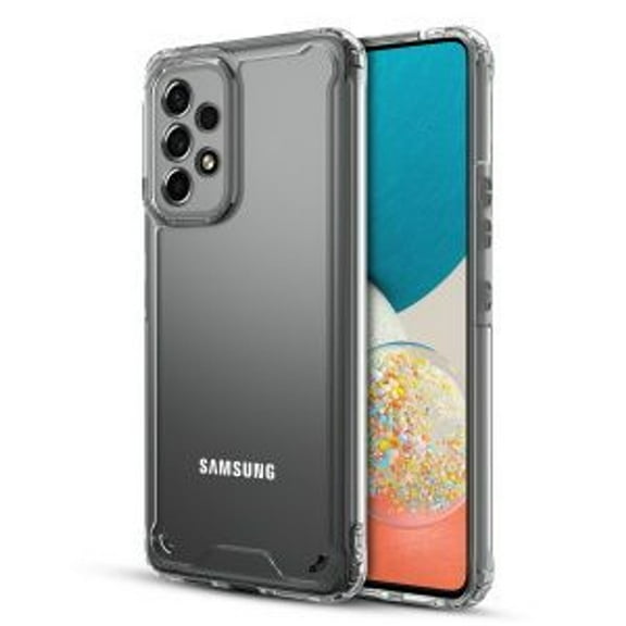 Sturdy Gummy Case Cover for Samsung Galaxy A53 5G - Highly Transparent Clear / Transparent Clear