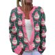 thumbnail image 2 of Cárdigan de mujer, cárdigan de manga larga, ahuecado, color sólido, chaqueta informal, parte superior de poliéster para mujer, 2 of 4