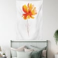 thumbnail image 4 of Watercolor Flower Tapestry, Single Poppy Flower on Plain Clear Background Nature Inspired Romantic, Wall Hanging for Bedroom Living Room Dorm Decor, 40W X 60L Inches, White Orange, by Ambesonne, 4 of 5