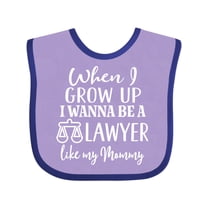 Inktastic Future Lawyer Like Mommy Boys or Girls Baby Bib