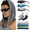 3pack- Black+dark Green+brown, variant on Wrap Around Polarized Sports Sunglasses with Cooling Towels & UV Arm Sleeves for Men Women Driving Fishing Cycling