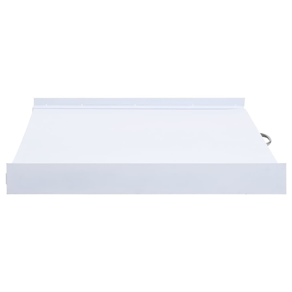 vidaXL Double Washing and Drying Machine Pedestal with Drawers White