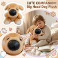 thumbnail image 2 of 6.3in Cute Big Head Dog Plush Toy, Soft Puppy Stuffed Animal Figure, Cuddly Doggy Companion Doll, Playful Pet Decorative Ornament, Gift for Any Occasion, 2 of 6