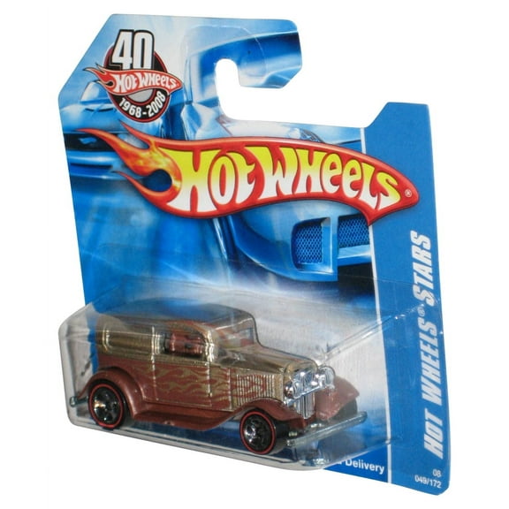 Hot Wheels 40th Stars Gold '32 Ford Delivery Toy Car 049/172 - (Short Card)