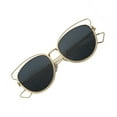 thumbnail image 4 of grinderPUNCH Flat Mirrored Lens Cat Eye Aviator Adult Sunglasses for Womens, 4 of 6