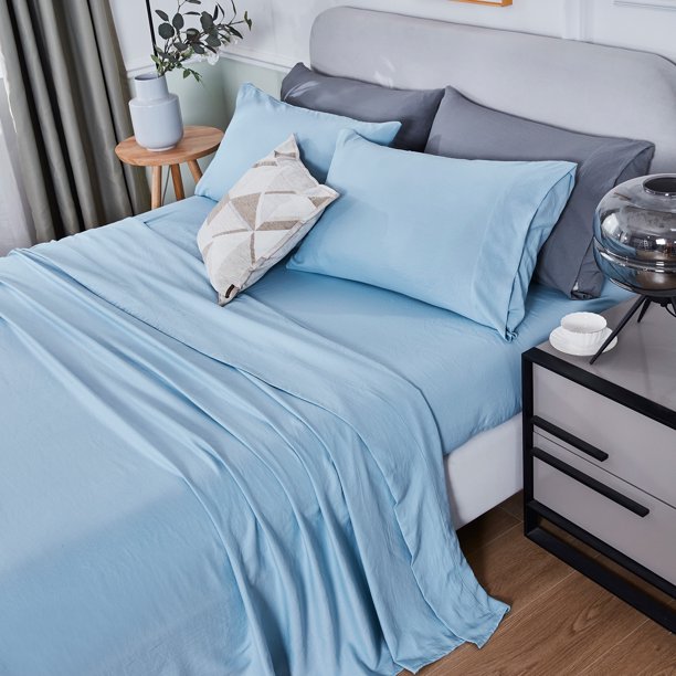 HIG 3 PCS Minimalist Style Solid Sheet Set, Ultra Soft Prewashed