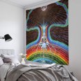 thumbnail image 1 of Tapiz Bohemio PsicodéLico Con Mandala Hippie Indio Adecuado para Dormitorio Universitario Dormitorio Sala de Estar Manta de Hogar Playa()(150x100cm), 1 of 4
