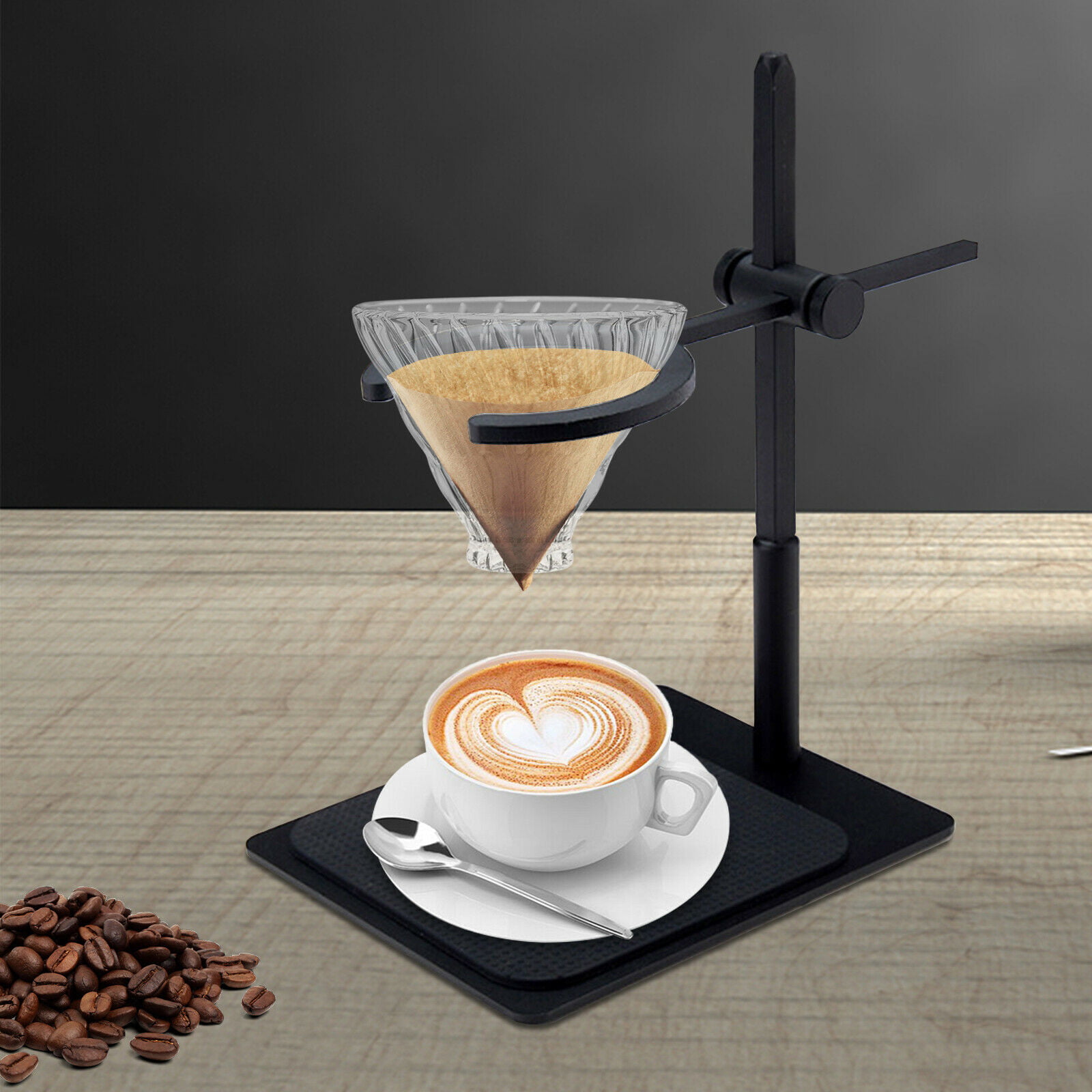 1pc Pour Over Coffee Stand, Portable Coffee Filter Holder, Stable Coffee  Station, Coffee Dripper Stand With Spiral Design, Metal Coffee Bracket,  Filte