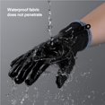 thumbnail image 3 of Montar En Bicicleta Guantes De Montar Repelentes Al Agua Guantes De Montar En Bicicleta Antideslizantes Con Pantalla Táctil Con Patrón De Fregado De Pu Para Acampar Ciclismo Guardurnaity OD010605-03, 3 of 7