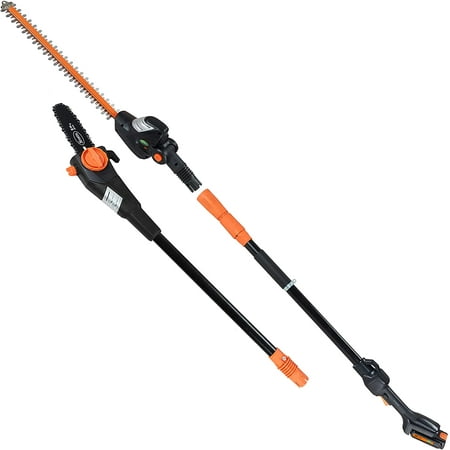 UPC: 0026479400202 | Scotts CLPS40020S 20-Volt 2-in-1 Cordless Covertible Saw/Pole Hedge Trimmer  Black