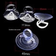 thumbnail image 4 of 10 Uds. Parasol de cristal para parabrisas de coche, ventosas pequeñas de PVC con ventosa para ventana de coche, ganchos de ventosa de 35/45mm para visera automotriz, 4 of 5