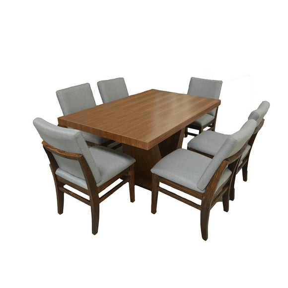 Set de Comedor SALVANTO Joshua 6 Sillas 160x100 cm