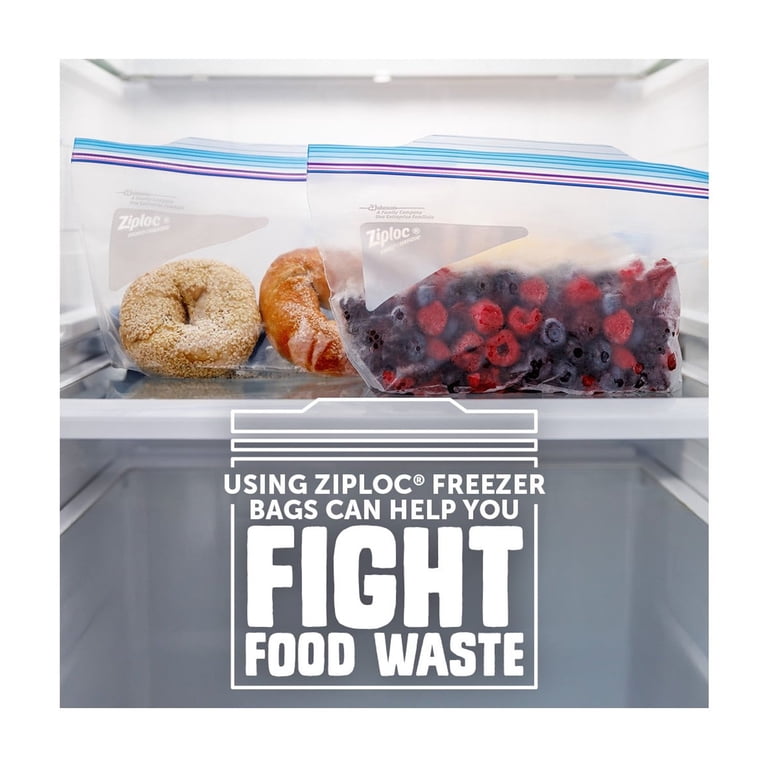 Ziploc¬Æ Freezer Half Gallon Bags, Grip 'n Seal, 40 ct - Walmart.com