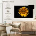 thumbnail image 5 of Elephant Stock Sunflower On Black Wall Art - Horizontal Canvas Wall Art - Living Room Wall Decor - Floral And Botanical Canvas - Black And Orange Decor - 24" x 16", 5 of 8