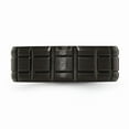 thumbnail image 3 of Titanium Notched Black IP-plated 8mm Brushed and Polished Band Size: 11; for Adults and Teens; for Women and Men, 3 of 6