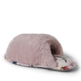 thumbnail image 5 of Dearfoams Women's Louise Furry Cross Band Slide Slippers Set with Sleep Eye Mask, 5 of 5
