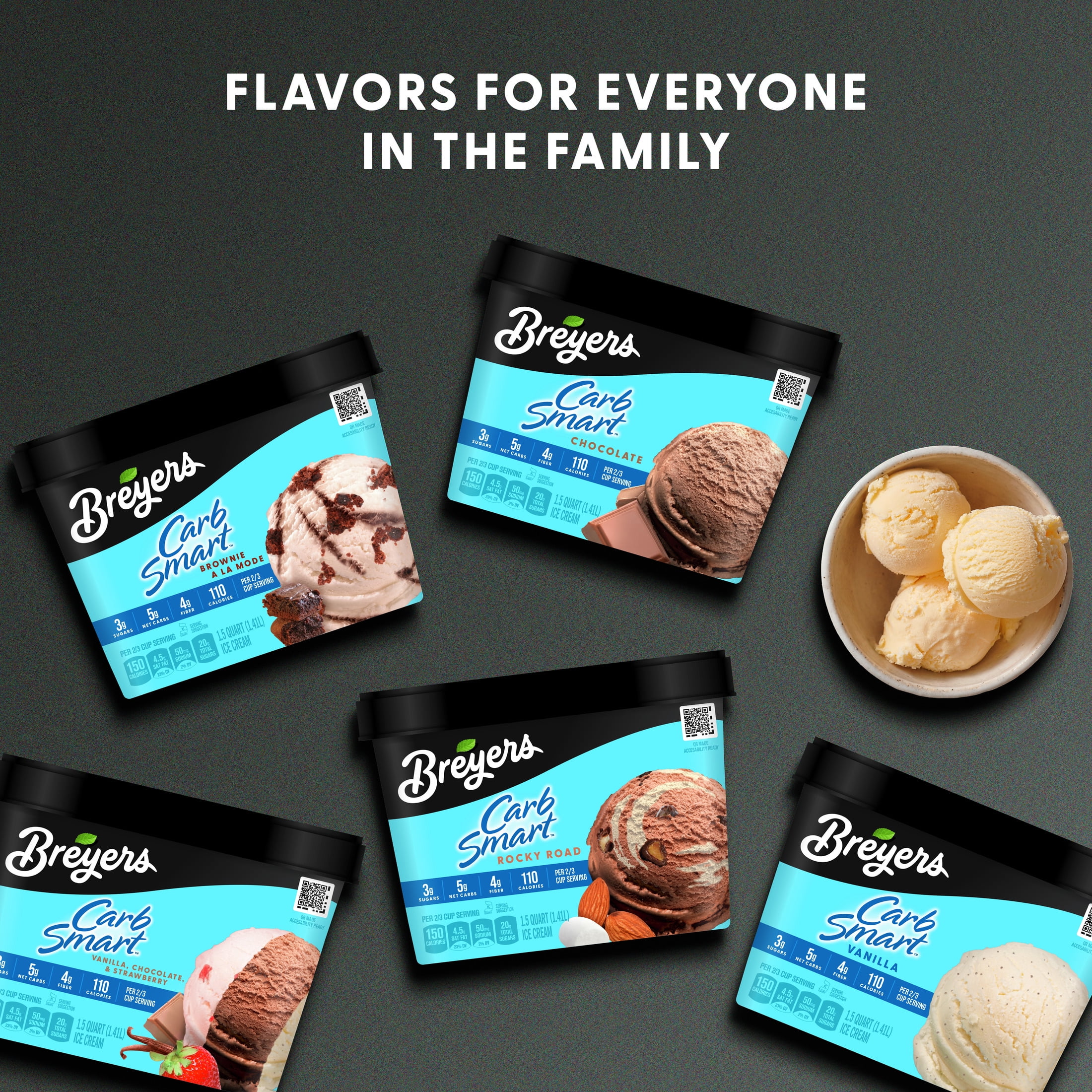 Breyers CarbSmart Rocky Road Chocloate Ice Cream Frozen Desserts, 1.5 Qt